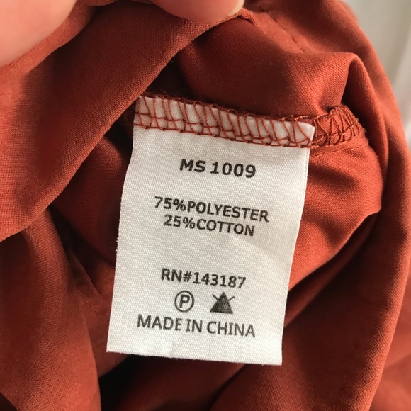 Vintage brunt orange skirt XS-S - Picture 6 of 6